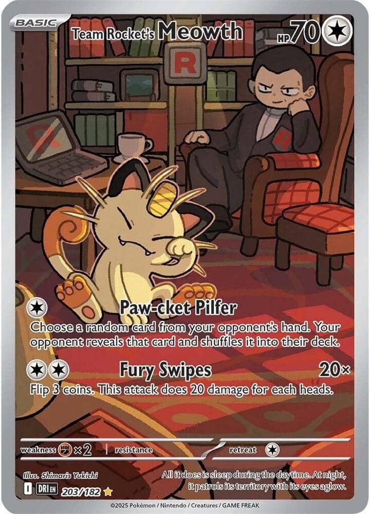 Team Rocket's Meowth - 203/182 #203/182